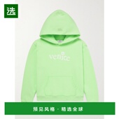 童装 1h可退 ERL0 Venice 印花棉混纺针织连帽衫 香港直邮Erl 女童