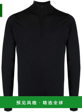 香港直邮JOHN SMEDLEY 男士针织衫 BARROWBLACK AW2025 黑色
