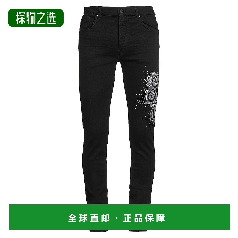 香港直邮AMIRI 男士 牛仔长裤 black黑色 舒适时尚