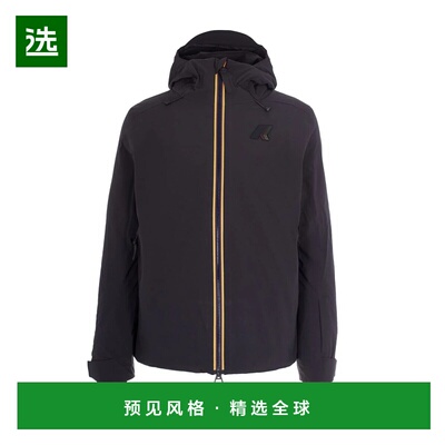 香港直邮K-WAY 男士户外冲锋衣 K5123YWUSY AW2025 黑色