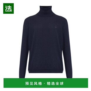 香港直邮BALLY 男士外套 MKN08OWS002U591 AW2025 蓝色 高领毛衣