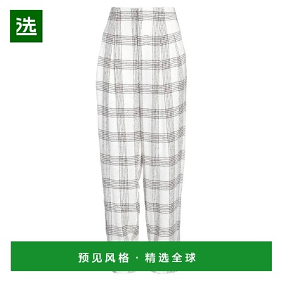 1h可退 香港直邮Lorena Antoniazzi 女士 休闲长裤 white白色 舒