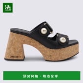 黑色凉鞋 1h可退 FAYENCEWEDGE9 周仰杰 女士 香港直邮Jimmy Choo