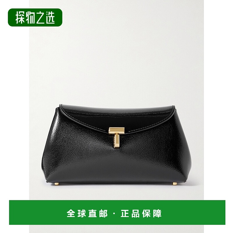 香港直邮TOTÊME 女士 T-Lock 迷你织纹漆皮手包 254WAL0085LE0164