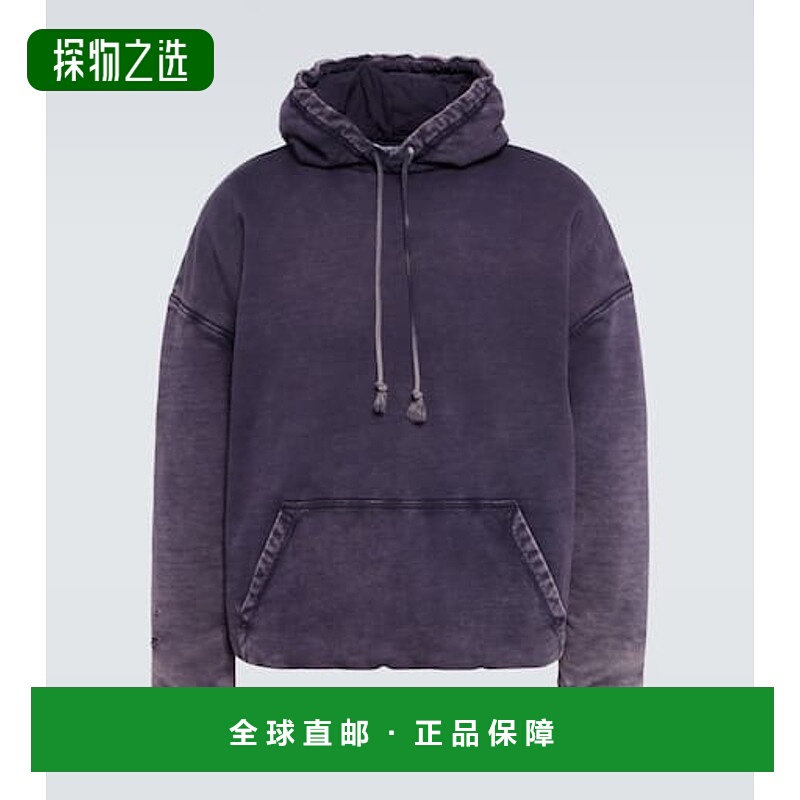 香港直邮LOEWE 罗意威 男士 棉质针织连帽衫 blue蓝色 舒适时尚