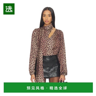 1h可退 香港直邮Weworewhat 女士 x 裹式打结领上衣 WWT25002