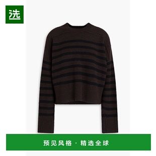 1h可退 香港直邮rag bone 瑞格布恩 女士 条纹羊毛混纺毛衣 WAS23