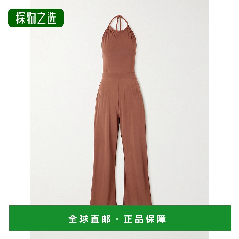 1h可退 香港直邮MaxMara 麦斯玛拉 女士 Parsec 弹性针织挂脖连衣