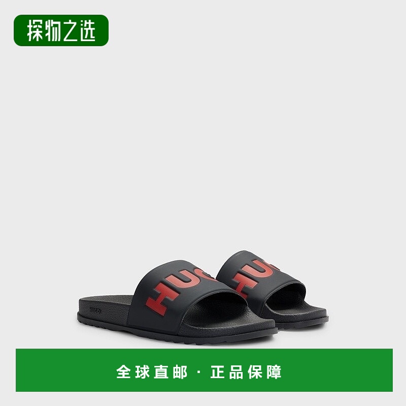 欧洲直邮HUGO BOSS雨果HUGO RED带徽标的穆勒带鞋男鞋