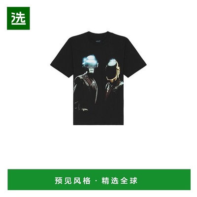 1h可退 香港直邮Pleasures 男士 x Daft Duo 朋克T恤 P25DP016BLA