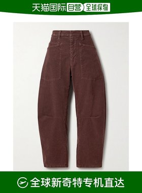 香港直邮NILI LOTAN 女士 Shon 棉混纺灯芯绒锥形长裤 10193W590M