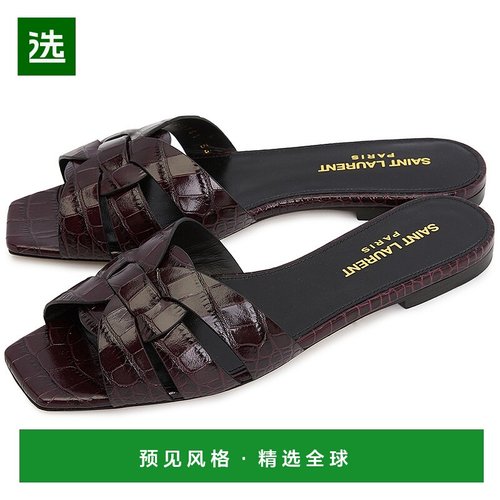 1h可退 韩国直邮saint laurent paris 女士 拖鞋女鞋凉鞋