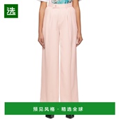 香港直邮AMIRI Pleated 女士 1h可退 粉色 Double 长裤 SS23WAW00