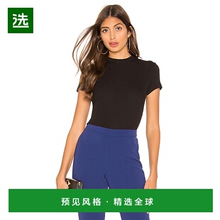 1h可退 香港直邮THEORY 希尔瑞 女士 小巧T恤 L1024521 black黑色