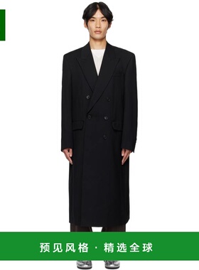 1h可退 香港直邮Sunflower 男士 黑色 DB 大衣 4167 black黑色 舒