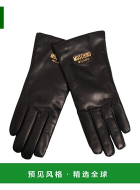 香港直邮MOSCHINO 女士手套 65145M1888X16 AW2025 黑色 Guanti i