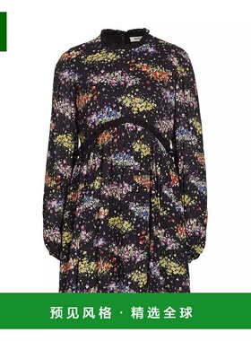 1h可退 【美国直邮】AMUR女士连衣裙圆领长袖修身时尚优雅自然舒