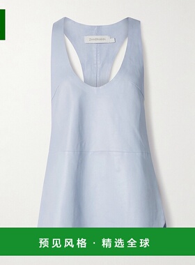 1h可退 香港直邮ZIMMERMANN 女士 Natura 皮革背心 9975TS241SKYB