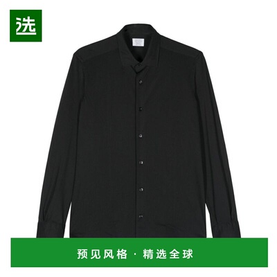 香港直邮MAZZARELLI 男士衬衫 GOLF4 SS2024 黑色 长袖衬衫