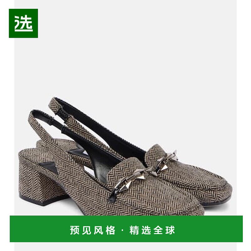 香港直邮Jimmy Choo 周仰杰 女士 Diamond Tilda 45 露跟浅口鞋