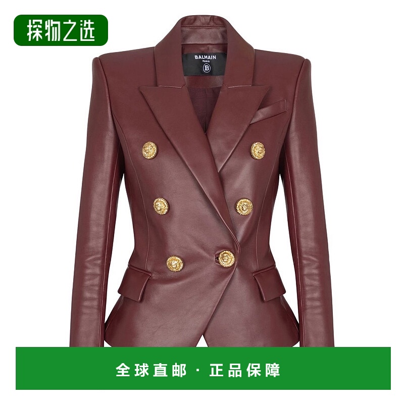 香港直邮Balmain 巴尔曼 女士 六顆扣翻領夾克 FF0SG187LC62