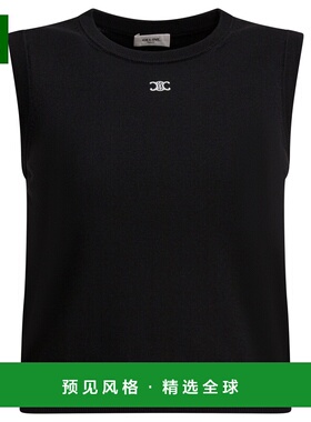 香港直邮CELINE 男士马甲 RX0I7010038NO SS2026 黑色 圆领背心