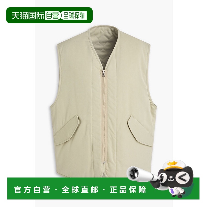 1h可退 香港直邮The Frankie Shop 男士 可反穿绗缝斜纹布背心 OJ