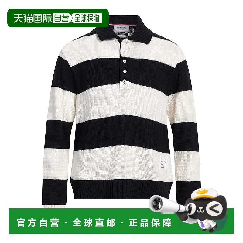 1h可退 香港直邮Thom Browne 汤姆·布朗 男士 毛衣 blue蓝色 舒