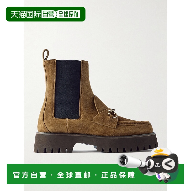 1h可退 香港直邮Gucci 古驰 女士 饰马衔扣踝靴 834770AAE73