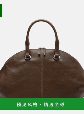 1h可退 香港直邮Staud 女士 Hester 皮革手提包 brown棕色 舒适时