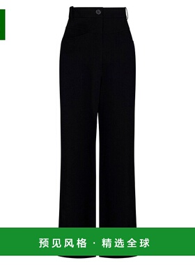 1h可退 香港直邮KHAITE 女士 阔腿休闲裤 3105552W552 black黑色