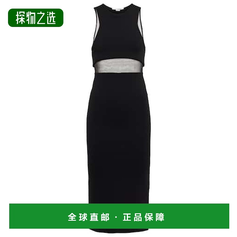 香港直邮Tom Ford 汤姆·福特 女士 网纱拼接中长连衣裙