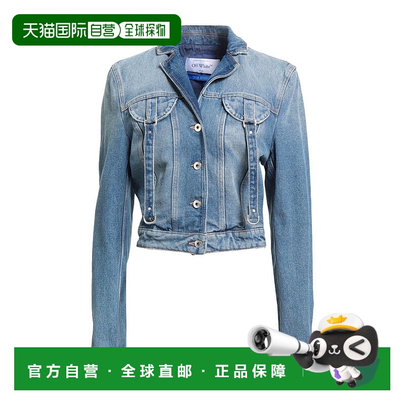 香港直邮Off-white 女士 牛仔布夹克 blue蓝色 舒适时尚