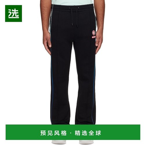 1h可退 香港直邮Casablanca 男士 黑色 Gradient Piping 运动裤 M