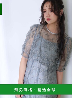 【日本直邮】PourVous女士晚礼服高端时髦时尚百搭高档感连衣裙