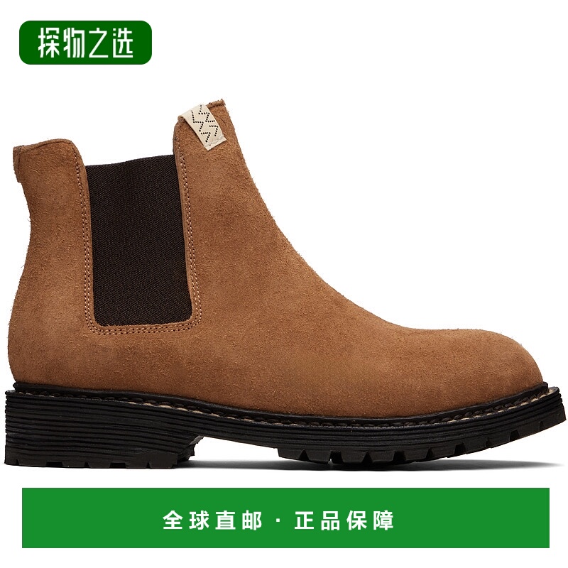 香港直邮Visvim 维斯维木 男士 黄褐色 Gornergrat Mid-Folk 踝靴