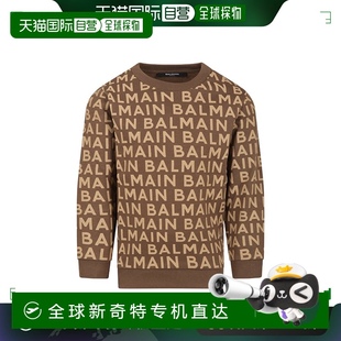 香港直邮Balmain BT4Q50Z1558 印花针织衫