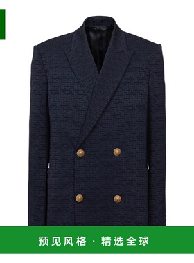 香港直邮Balmain PB Labyrinthe 交织字母提花西装外套 DH1SI700V