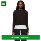 Paris 棕色羊绒 1h可退 Ami AMI 开衫 Coeur 美国直邮 女装