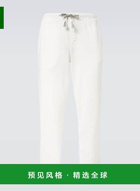 1h可退 香港直邮Orlebar Brown 男士 Sonoran 亚麻混纺直筒长裤
