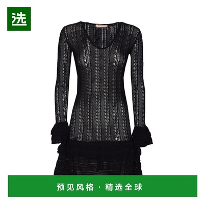 香港直邮TWIN SET 女士连衣裙 252TP318000006 AW2025 黑色 Knitt