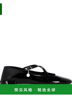 1h可退 香港直邮Jimmy Choo 周仰杰 女士 黑色平底鞋 ELERIBALLER