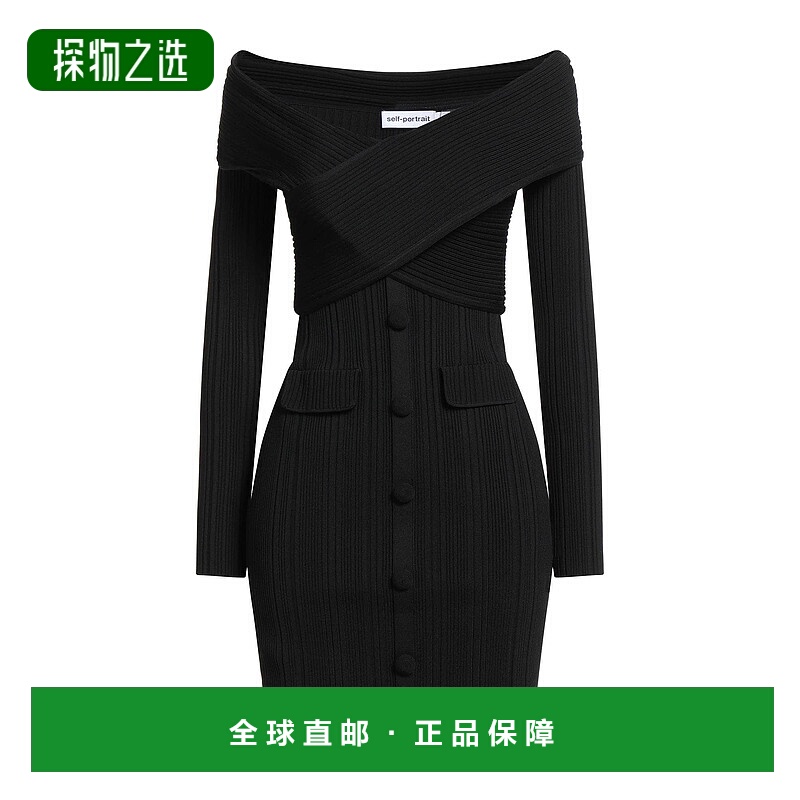香港直邮Self-Portrait 女士 紧身连衣裙 black黑色 舒适时尚