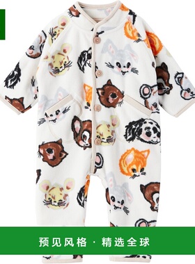 1h可退 香港直邮Molo 女童 灰白色 Udo 婴儿连身裤童装 5W25L302