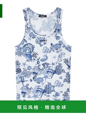 香港直邮Versace 罗纹坦克背心 10131251A15128