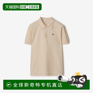 衫 欧洲直邮Burberry Polo 2025新品 金属马术骑士棉花质