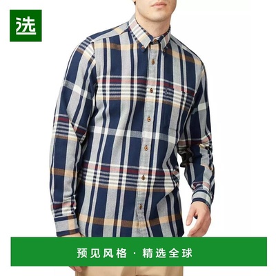 1h可退 【美国直邮】Ben Sherman 男士常规版型人字纹格纹纽扣衬
