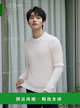 1h可退 香港直邮Gabriela Hearst 男士 Lawrence 羊绒毛衣 X00913