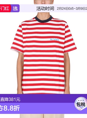 1h可退 香港直邮Sunnei 男士 T恤 EBSNW1XH01DPJR012R19 red红色