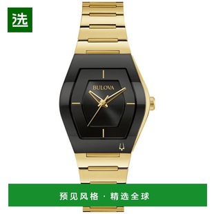 1h可退 【美国直邮】Bulova|女士双子座金色不锈钢表带腕表 30 毫